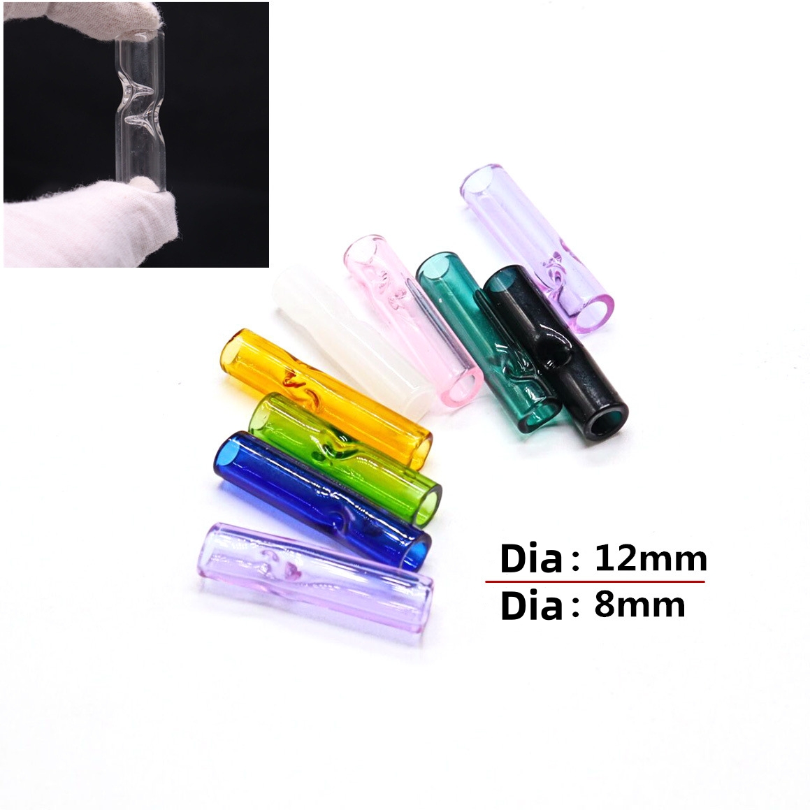 Accessories For Vaping - Cigarettes en verre à bouche ronde,