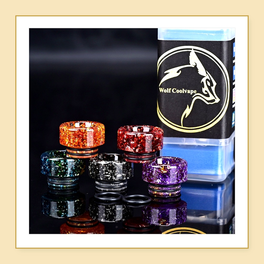 Embouts buccaux Wolfcoolvape 8 - Drip Tip Resin avis et prix