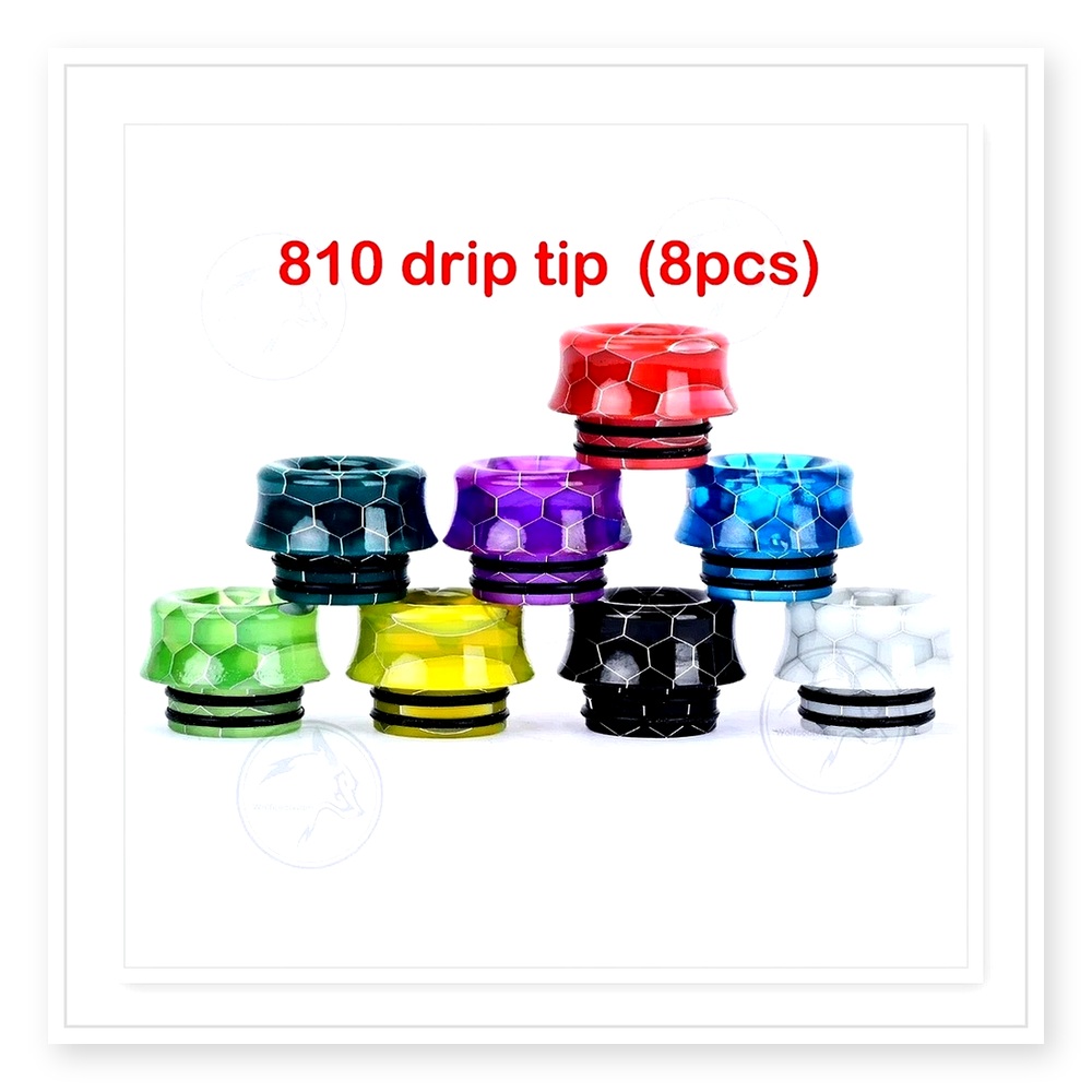 Ensemble de embouts Wolfcool 8 - Drip Tip Resin avis et prix